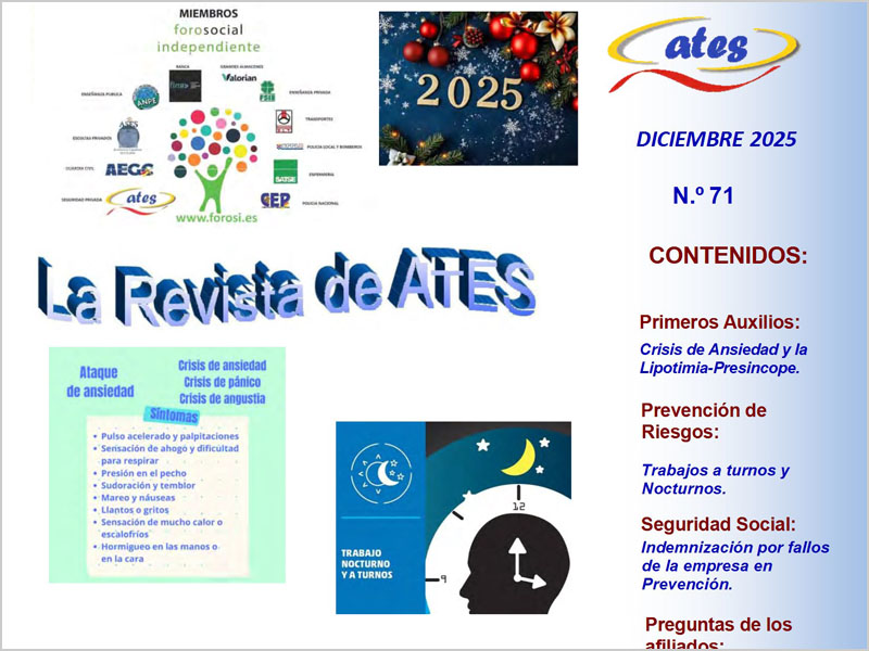 Revista ATES del mes de diciembre de 2025