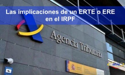 ERTE’s, IRPF y la declaración de la renta