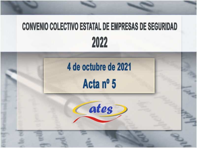 Convenio Colectivo 2022, acta N.º 5