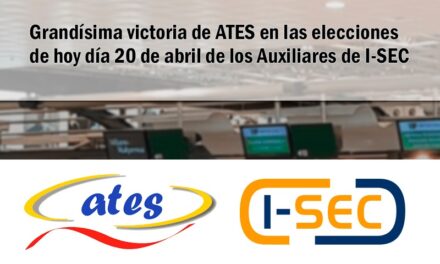 Ates consigue un excelente resultado en las elecciones de I-Sec Auxiliares
