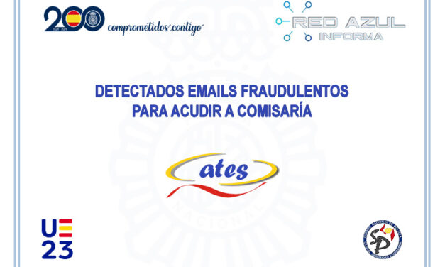 Emails fraudulentos para acudir a comisaría