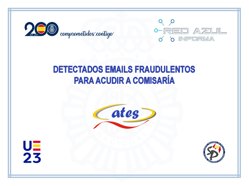 Emails fraudulentos para acudir a comisaría