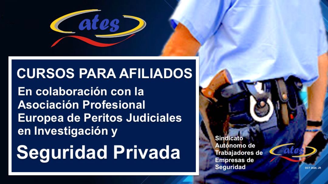 Cursos para afiliados en colaboración con la Asociación Profesional Europea de Peritos Judiciales en investigación y seguridad privada